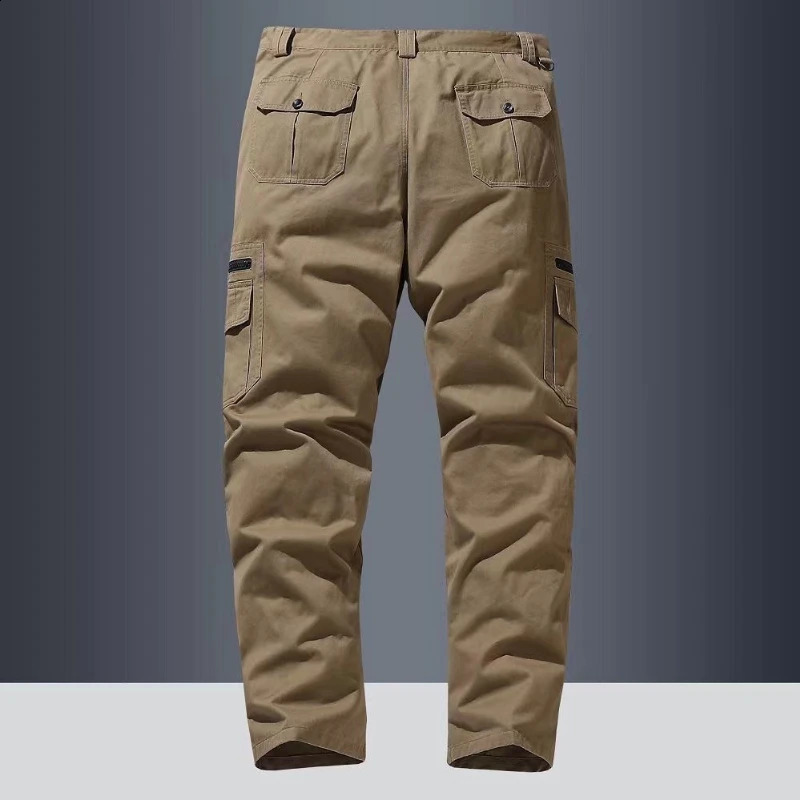 Mens Tactical Pants Multiple Pocket Elasticity Urban Tacitcal Trousers Men Slim Fat Cargo Pant 5XL 241105