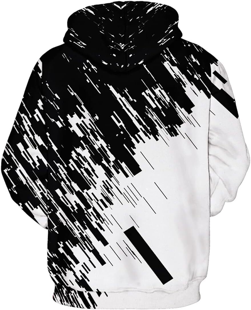 Hoodie for Mens Novelty Hoodie Realistic 3D Print Sweatshirt Unisex Top Casual Pullover Graphic Fashionable and cool