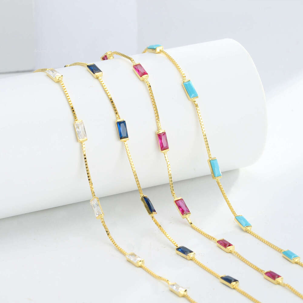 Square gemstone design bracelet stainless steel Jewelry for woman good gifts
