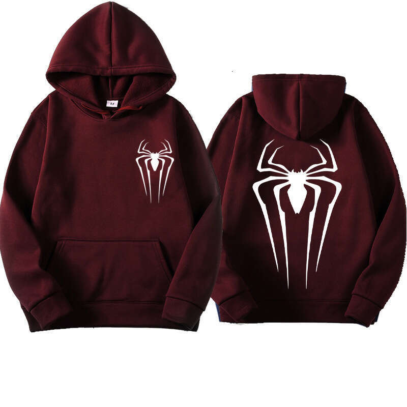 shanshi spider hoodie Pattern Autumn/Winter New Men's and Women's Street Spider Printed Sportswear Loose Hoodies hoodie