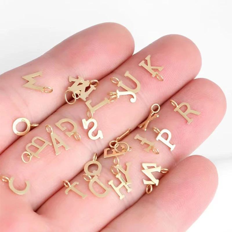 Real 18K gold pendant pure AU750 letter version small pendant simple fashionable exquisite jewelry gift 241106