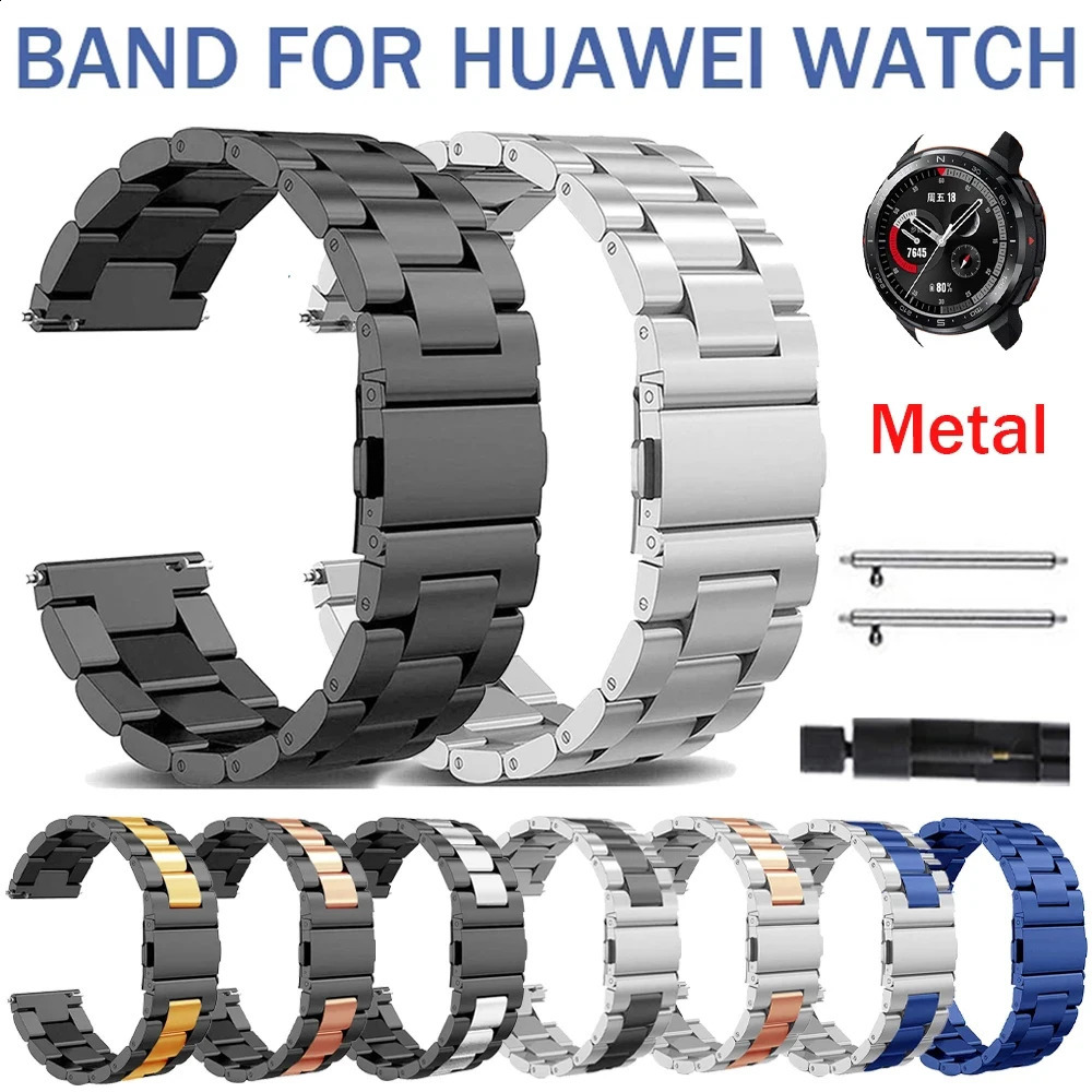 For Huawei Watch 2 Stainless Steel Strap 20 Metal strap 22mm smartwatch GT2 pro 241105