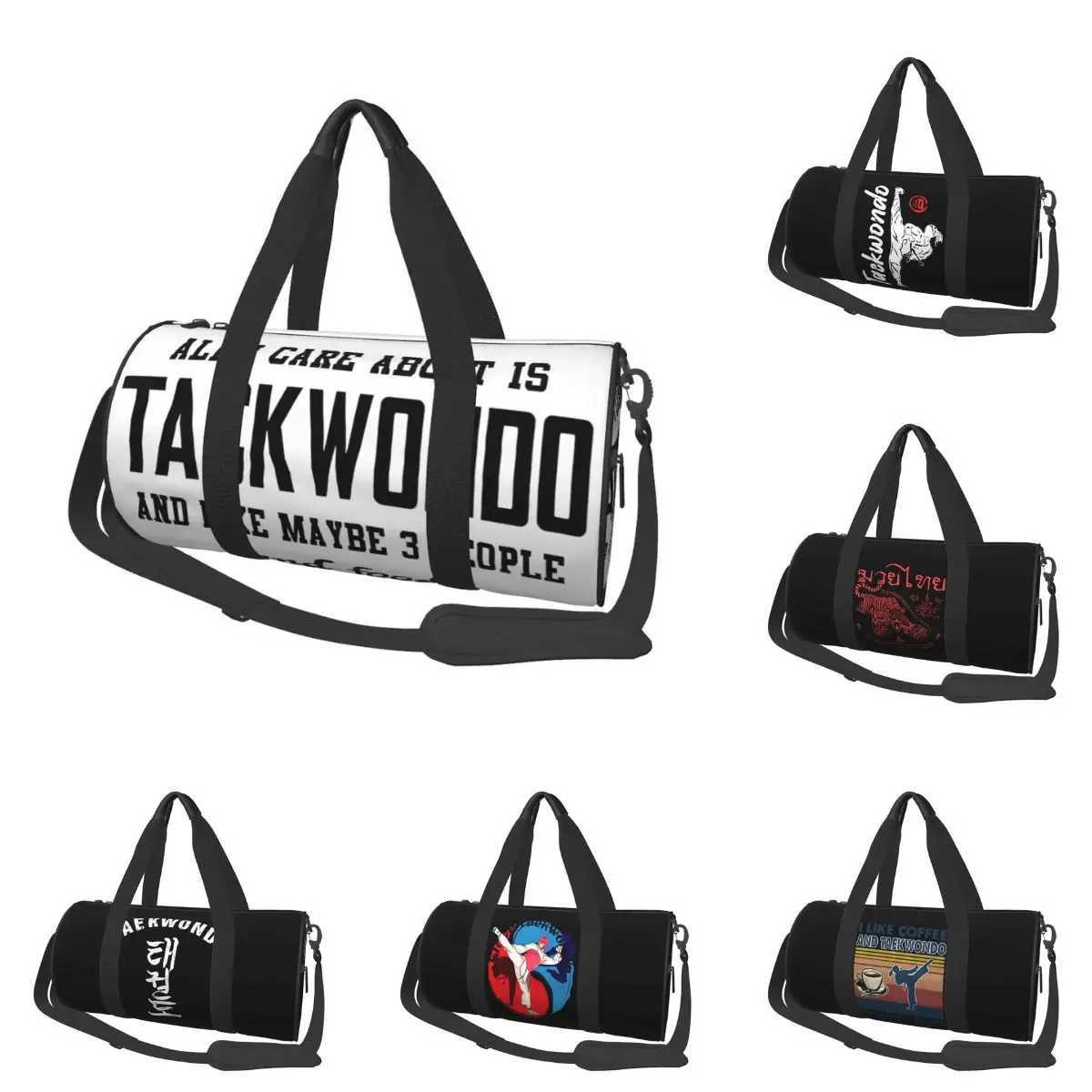 Men Travel Bag All I Care About Is Taekwondo And Like Maybe Gym Bag Large Outdoor Custom Handbag Novelty Yoga Sports BagXJ241106