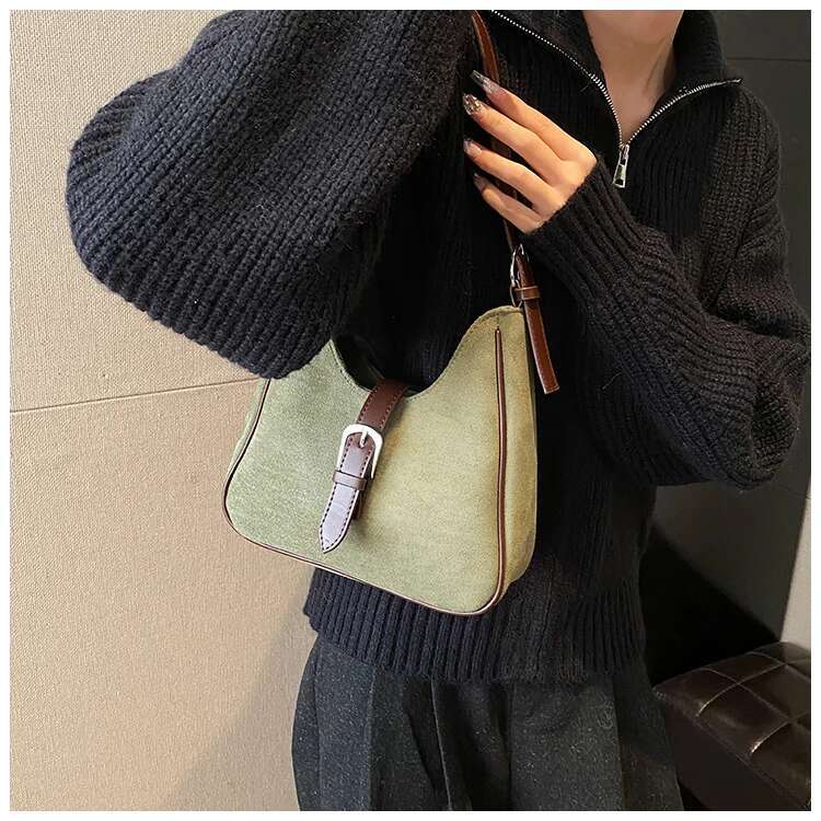 Designer Bag Trendy Sude Hobos Shoulder Crossbody Bags Women Tote Handbags And Purses 2024 New Solid Ladies Messenger Bag High Quality