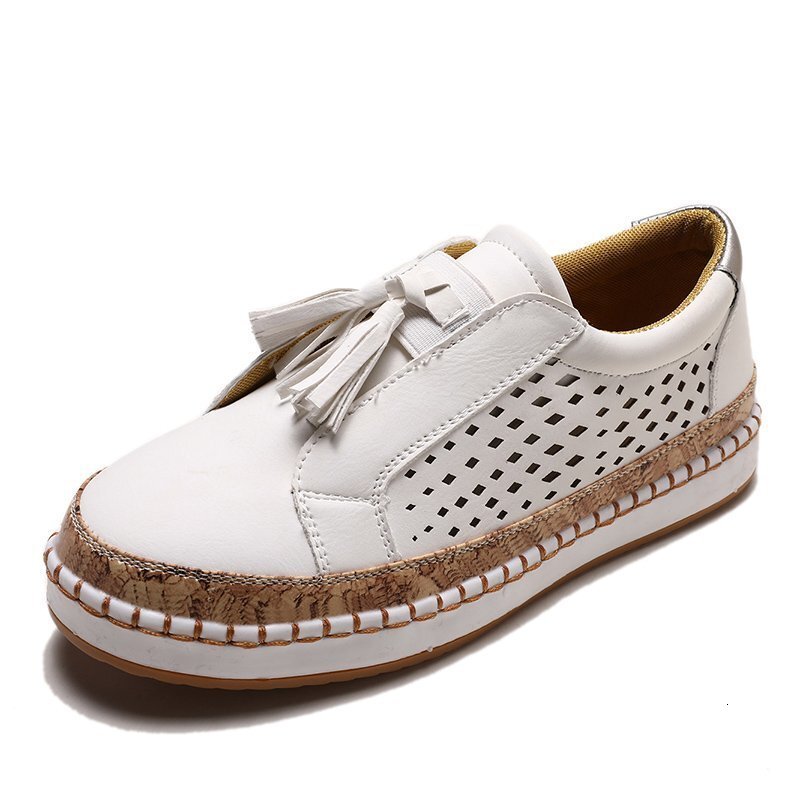 Tassel single shoe large size 2023 spring new color blocking round toe flat bottomed casual women's shoes