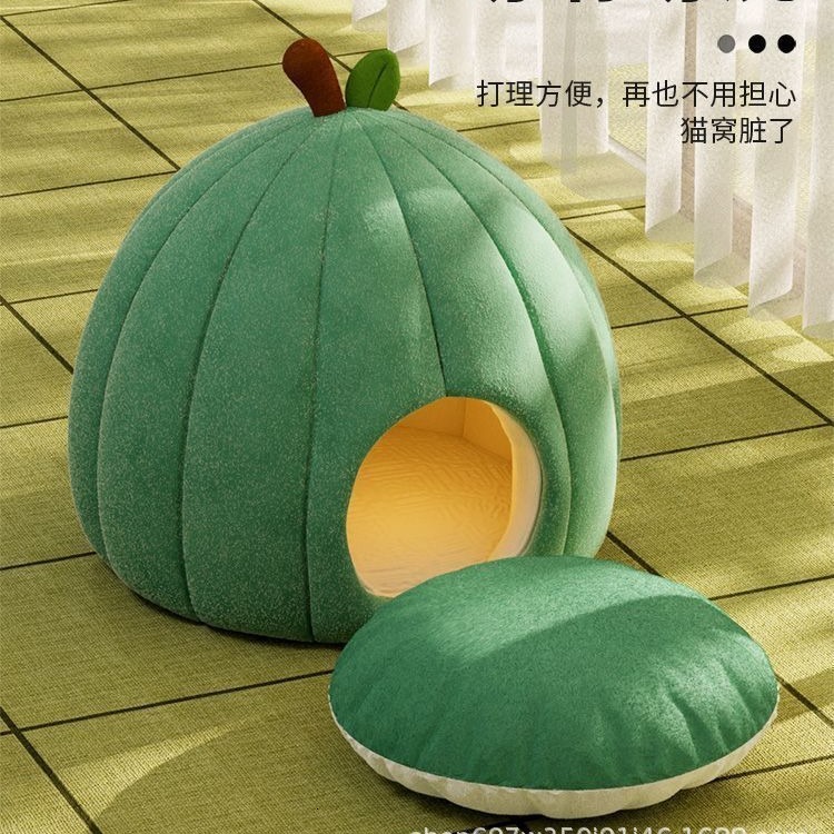 Cat's Nest: Winter Warmth, Fully Enclosed, Dog Bed Semi Enclosed, Thickened, Intelligent Constant Temperature Heating, Puppy, Cat's Nest, Sa