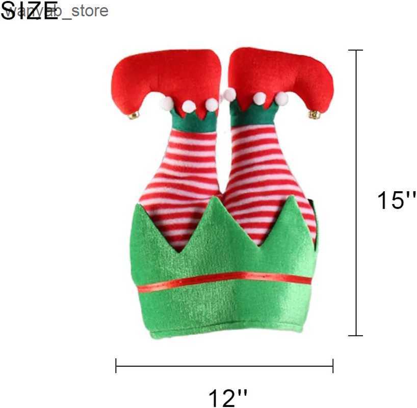Wide Brim Hats Bucket Hats Interesting Christmas Hats Large Cartoon Santa Claus Joker Lower Body Doll Hats Funny Decorative Christmas Hats L240910