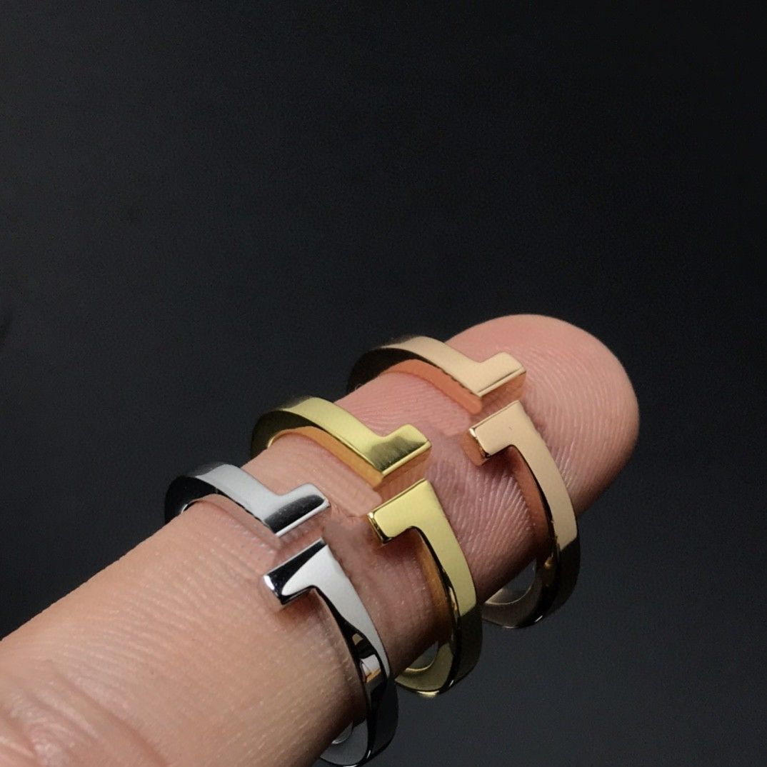 Mother-of-Pearl gold ring letter high quality Ring designer ring fine designer jewelry woman mans simple have nature diamond Ring Luxury Jewelry