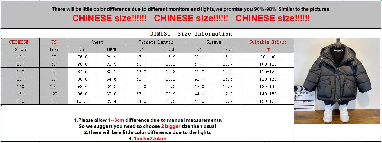 DIMUSI winter childrens apron fashionable boys thick hooded jacket baby girls down jacket childrens clothing 14Y 241106