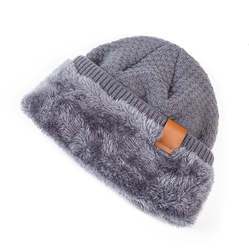 High quality design, men and women Autumn/Winter Knitted with Plush Ear Protection Woolen Thickened Pullover Hip Hop Hat