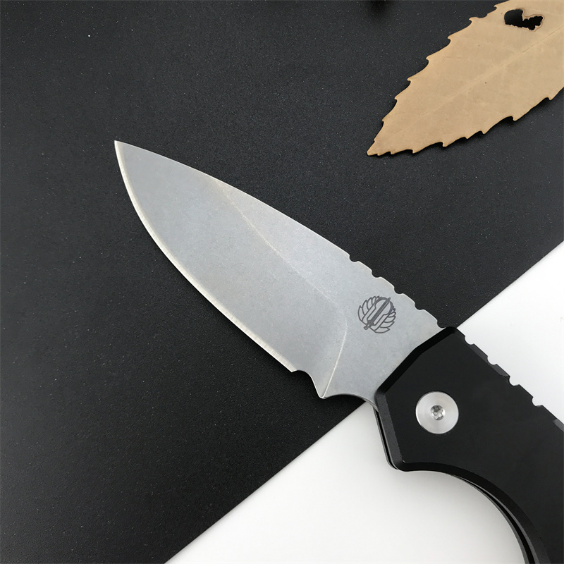 NEW Pro/Tech Strider PT201 Assisted Folding Stonewashed Drop Point Blade Aluminum Handles Easy To Carry Outdoor Hunting Hiking Pocket Knife 3407 920 5