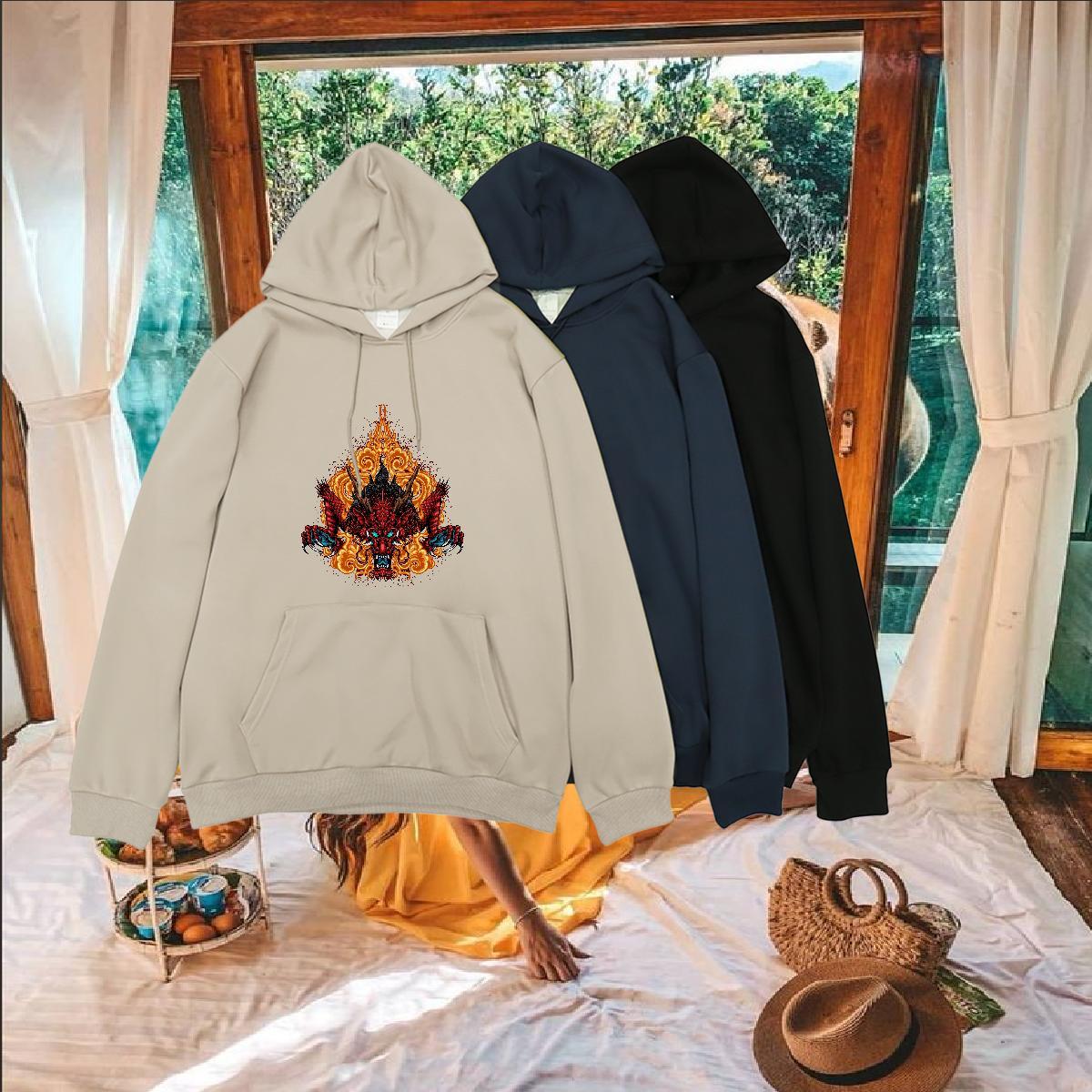 2024 DIY Hoodie for Men Oversized Unisex Mens Hoodie Tops Home Outdoor Tech Fleece Long Sleeve Soft