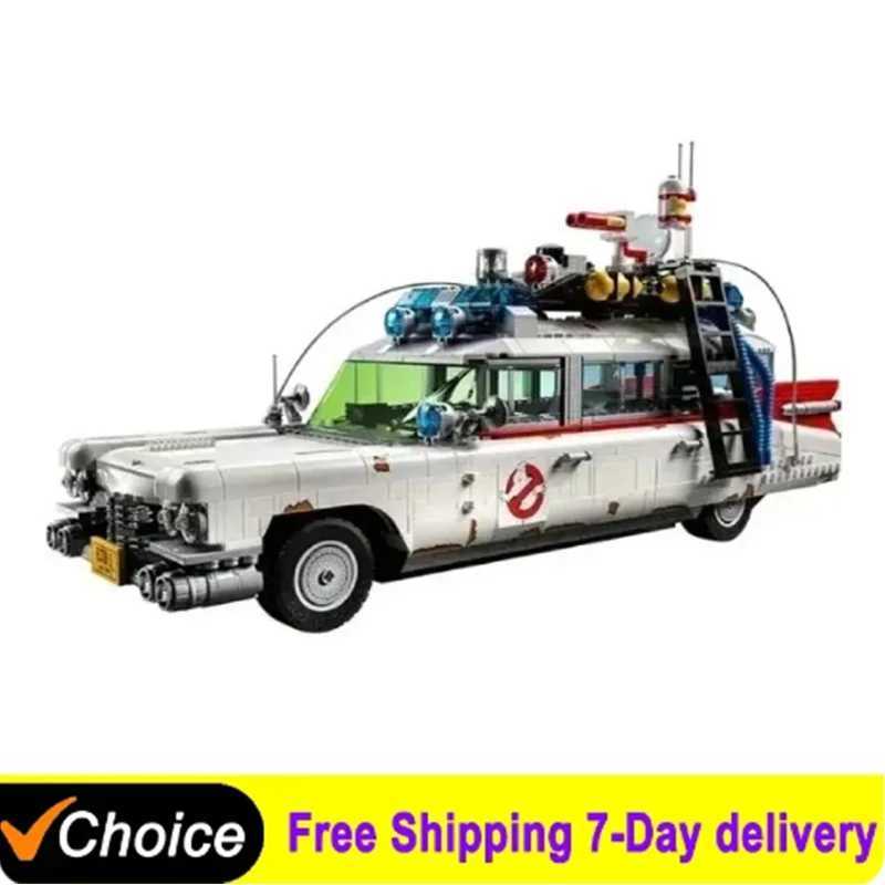 Free shipping Blocks 2352 ECTO-1 creative vehicle building blocks compatible with 10274 bricks toy model car kit for adult gifts