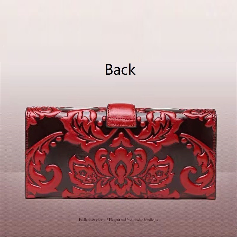 New Wallet Women's Leather Designer Handbag Vintage Wallet Genuine Leather Wallet