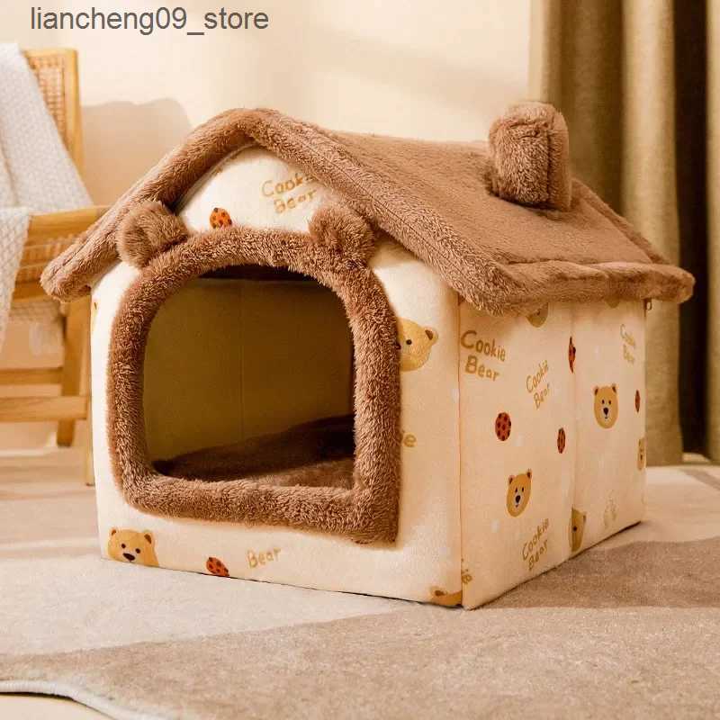 kennels pens Foldable house mattress is suitable for medium-sized dogs cats winter warm cat beds nest pet products basket pets and small dog hole sofa