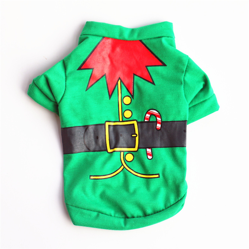 Christmas Dog Clothes Pet Clothing For Small Medium Dogs New Year Puppy Vest Shirt Christmas Chihuahua Poodle Teddy Dog Outfit