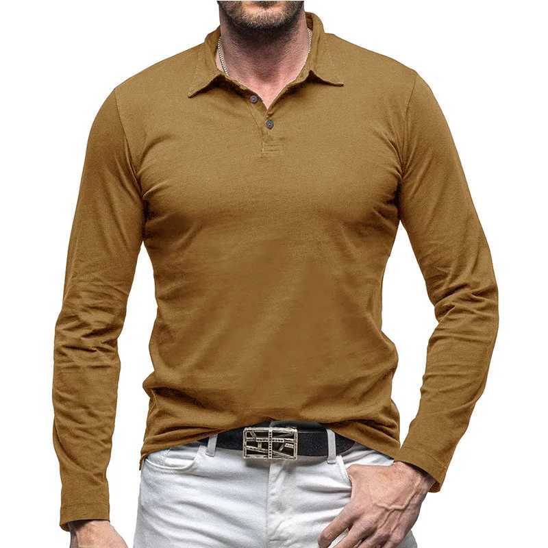 Spring summer autumn winter fashion autumn and winter long Sve solid block shirt for mens wear Korean loose button casual full matching top W241106