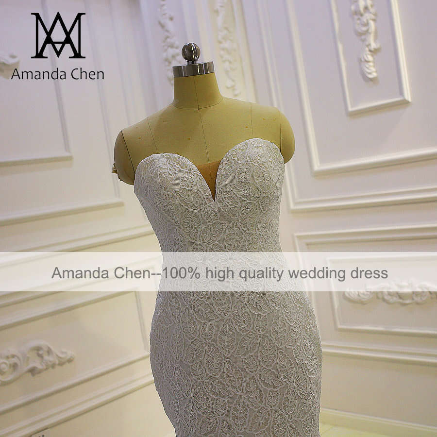 brautkleid Simple Elegant Off Shoulder Lace Removable Skirt Wedding Dress