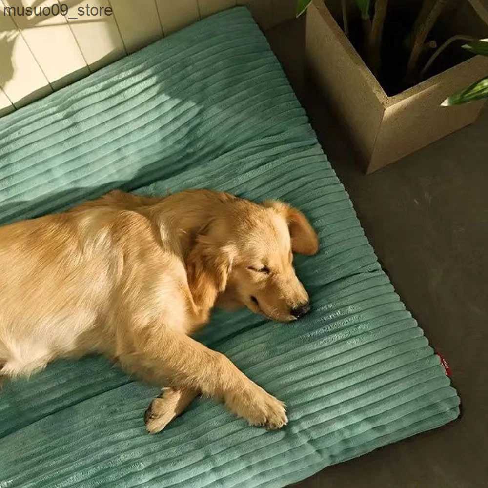 kennels pens Large dog mat for sleeping with detachable and washable winter mat suitable for all season pets suitable for small and medium-sized large
