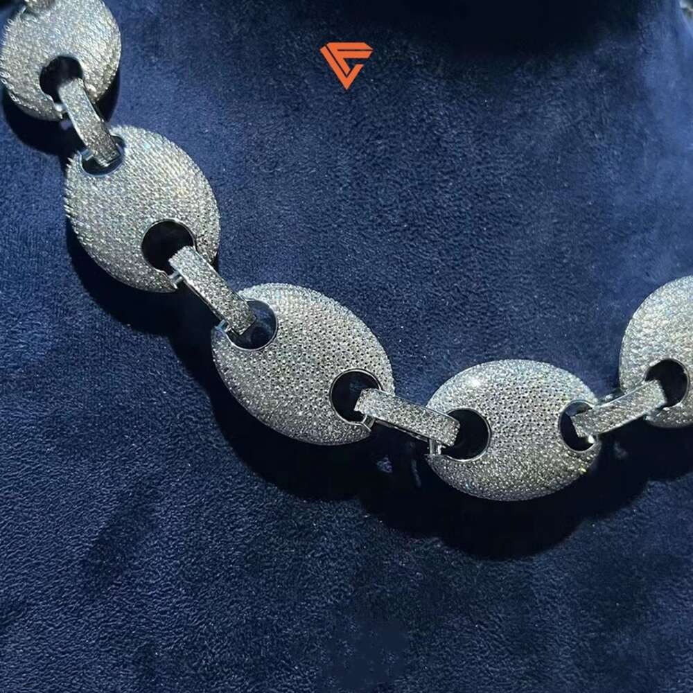 Lifeng Jewelry Hip Hop Cuban Chain Fine Jewelry Vvs Diamond Moissanite High Quality Cuban Chain Pendant