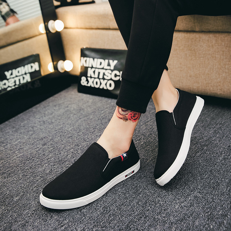 Summer Breathable Canvas Old Beijing Cloth Men's Casual Board Sports Lazy Kicks Versatile Trendy Shoes
