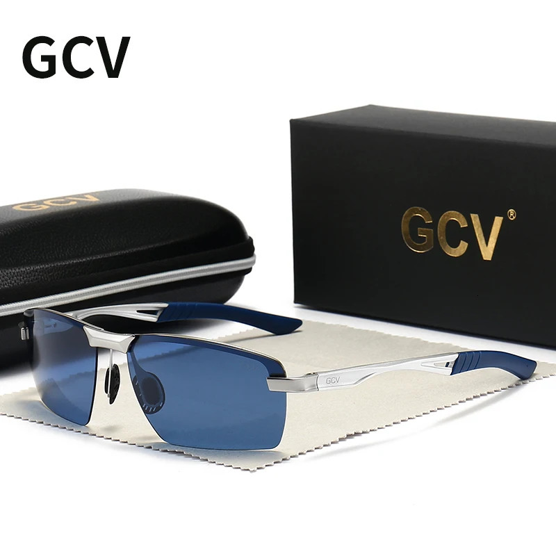 GCV Ultralight Frame Polarized Sunglasses Glasses Mens Fashion Sports Style Driving Fishing Mens Outdoor Travel UV Goggles 241106