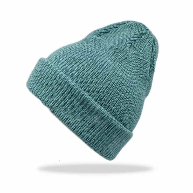 High quality design,Autumn men's and women's warm hat winter color double-layer woolen knitted hat
