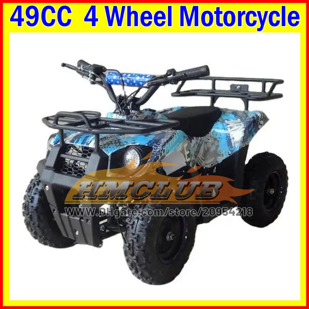 Kids Adult ATV UTV MOTO ATV OFF-road Motorcycle 49CC 2 Stroke Gas Gasoline Engine Racing MOTO Dirt Bike Four Wheel Motorbike For Boy Girl Child Studen