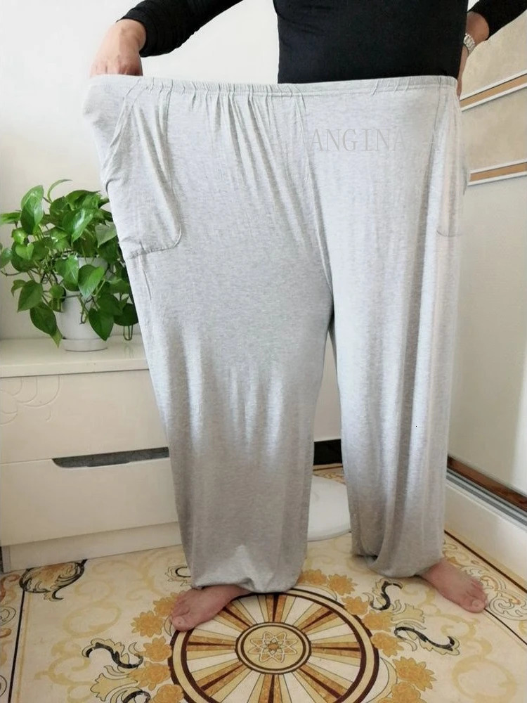 Large mens pants 15xl 240kg plus size 10xl 11xl 12xl summer high waist loose black blue stretch big sweatpants 56 58 60 62 241104