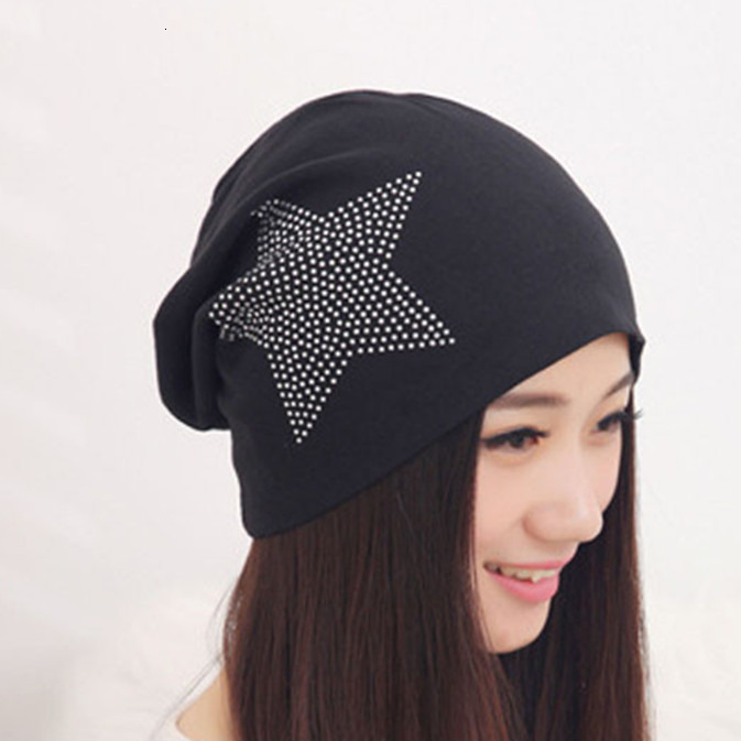 High quality design, men and women autumn winter windproof and warm hat hat, hot diamond pentagram hood,