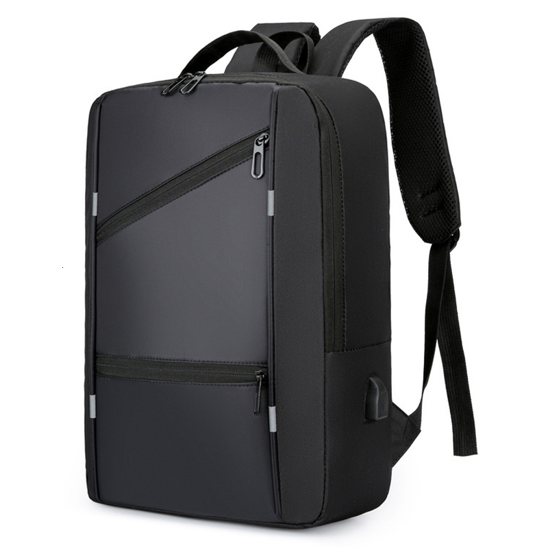Men's Waterproof Casual Business Men Computer 15.6 Inch Laptop Bag Back Light Anti Theft Travel Backpack Male
