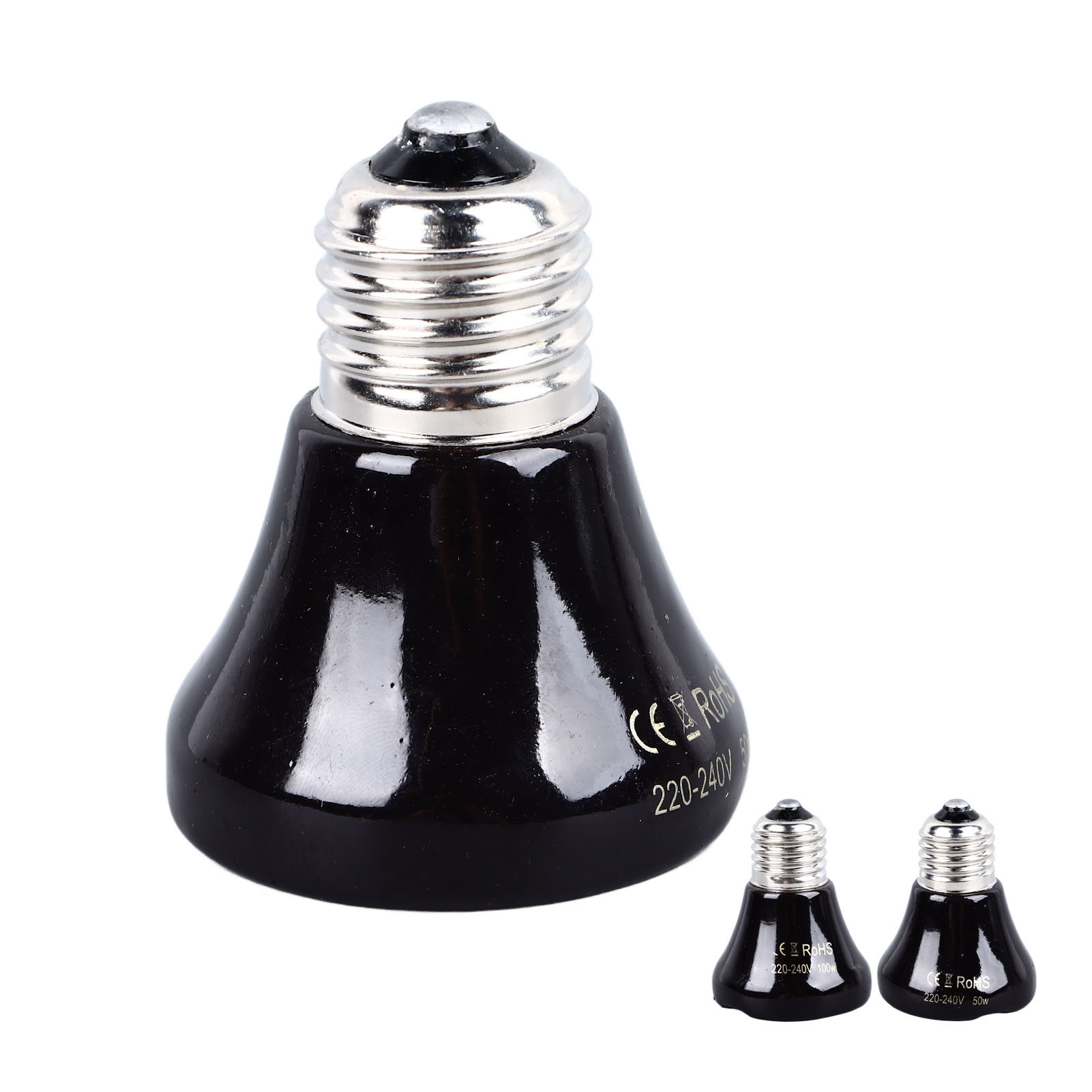 Reptile Heat Lamp Ceramic Heat Emitter No Light Emitting Heat Bulbs for Chicken Cats Parrots Reptile Heat Lamp Reptile Heat Bulb