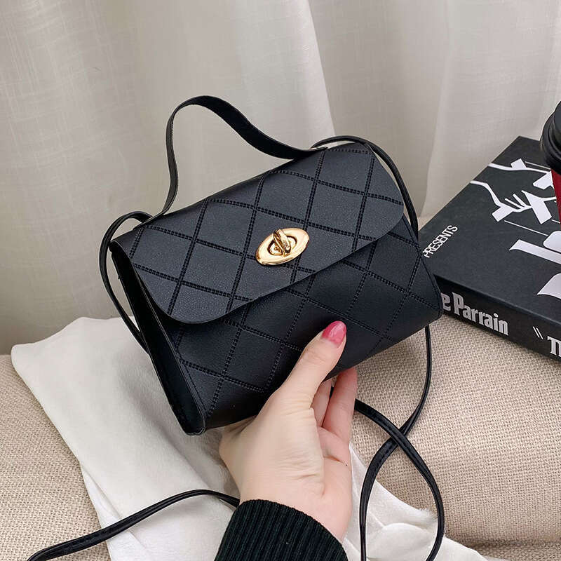 Designer Bag Women's Fashion Crossbody Bag Striped Small Square Bag Trendy Lingge Korean Handbag For Women Purses And Handbags