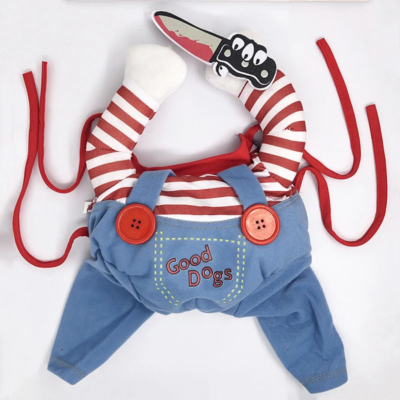 Funny Cat Clothes Halloween Cosplay Costumes For Small Medium Dog Cats Creative Pet Party Kitten Jumpsuits Soft Warm Cat Coat 241106