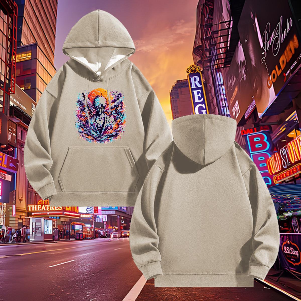 Wholesale Hooded Sweatshirt Breathable Long Sleeve Soft Men Tops Hoodie Custom Print Oversized Clothes Hoodie Autumn Winter Warm Fleece