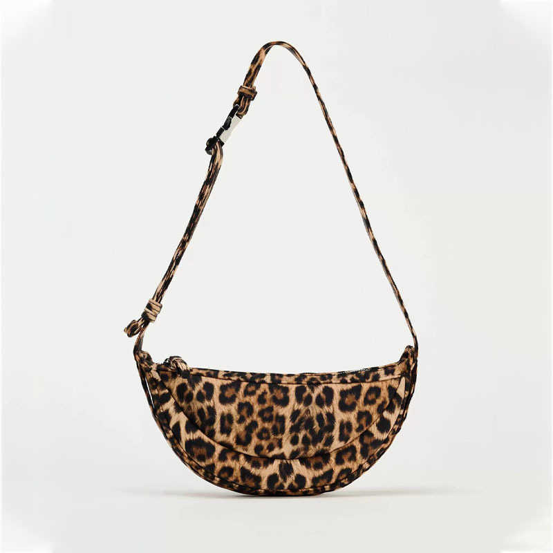Summer Women's Bag Fashion Trendy Animal Leopard Print Single Shoulder Casual Crossbody Bag Handheld 241115