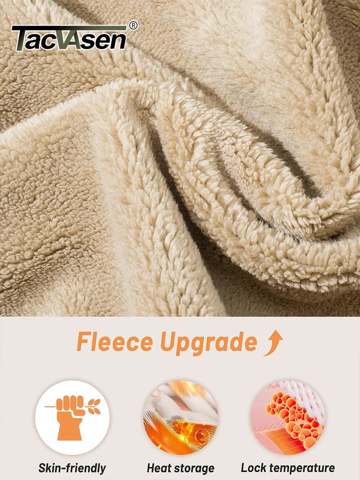 Tacasen Winter Sherpa Lined Sweatshirt Womens Thick Wool Sweatshirt Family Party Casual Hoodie 241106