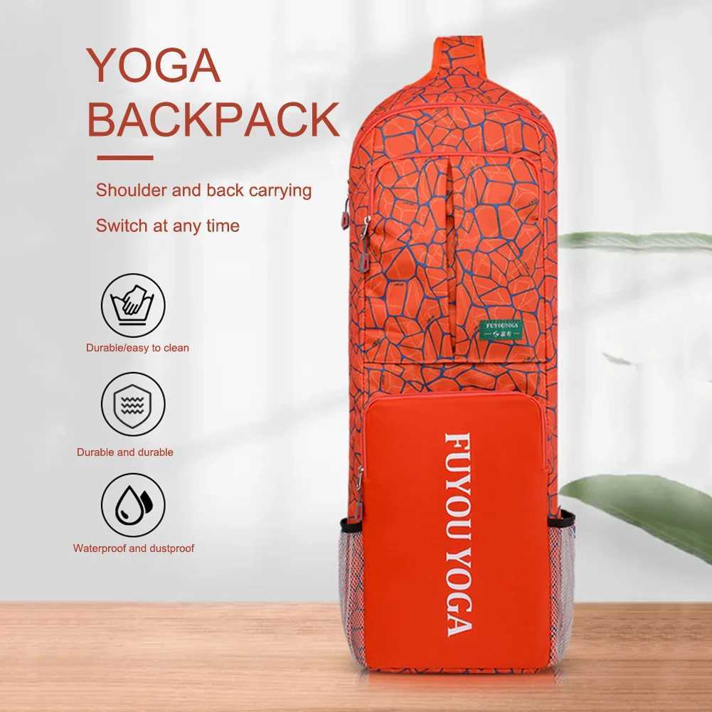 Yoga Exercise Bag Waterproof Yoga Mat Carry Tote Bag with Zipper Pocket/Mesh Pocket/Hand for Yoga Pilates/Workout/Dancing/GymXJ241106