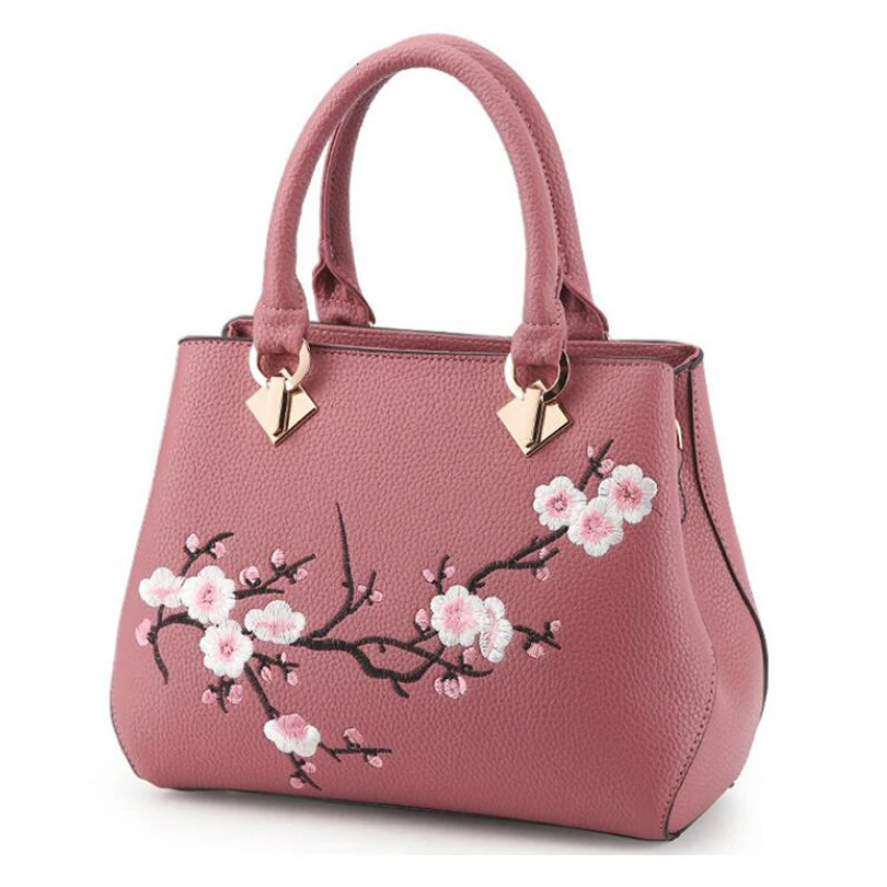 TIZZYDE floral embroidery womens messenger bag cherry blossom fashion simple handbag womens er ZHP26241106