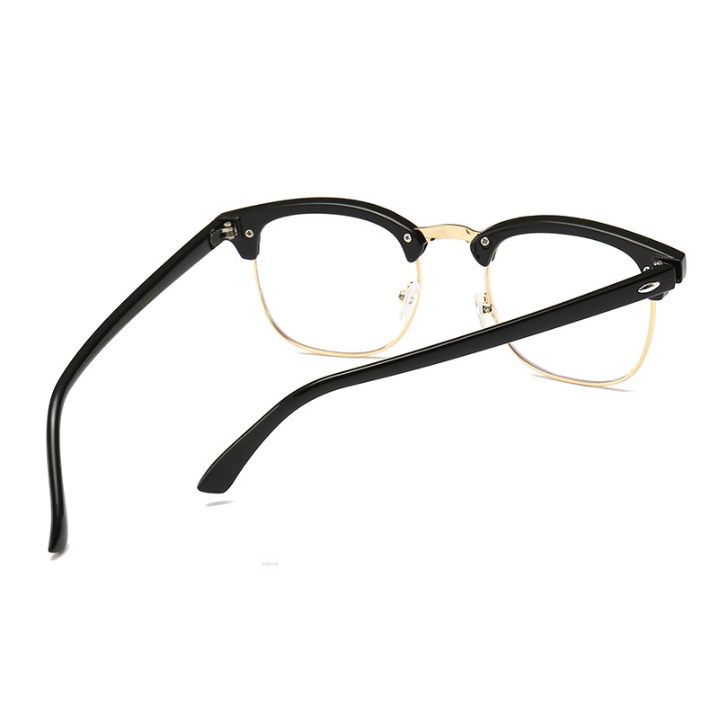 Classic Sunglasses Eyebrow Design Vintage Rice Nail Half Frame Metal Glasses Tide Anti Blue Light Glasses Designer Sunglasses for Men Women Polarized 