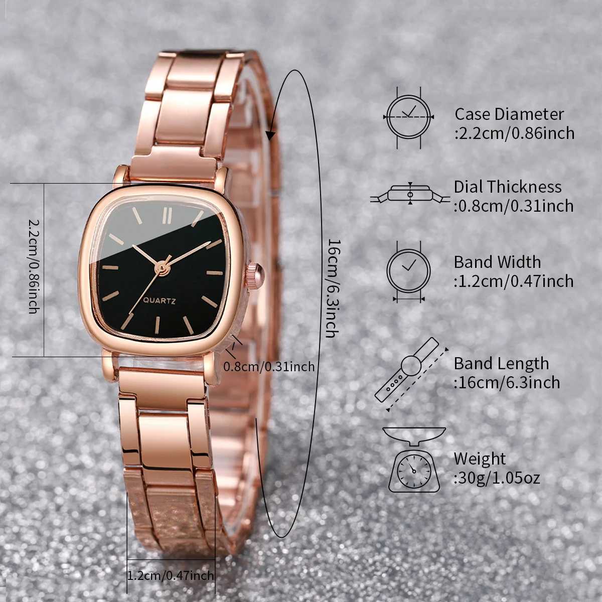 4-piece/set Wens exquisite watch set fashionable girlfriend clothing steel strap quartz watch bracelet set X241106