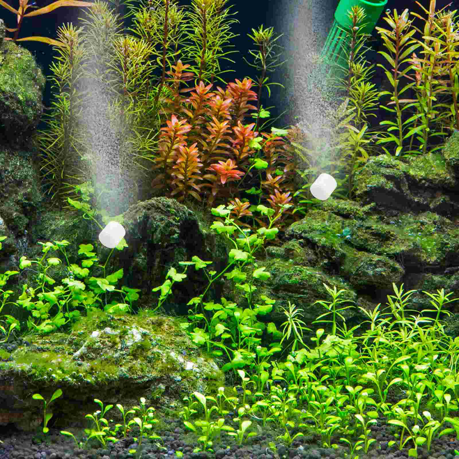 Fish Tank Oxygen Tablets Diffuser Accessories Activated Carbon Aquarium Plug Pump Turtle Cleaner Bowl