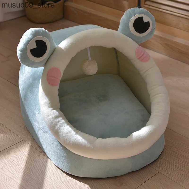 kennels pens Dog hole bed in winter thickened and comfortable pet sleeping bag comfortable cat lounge mat high-quality cat house L240910