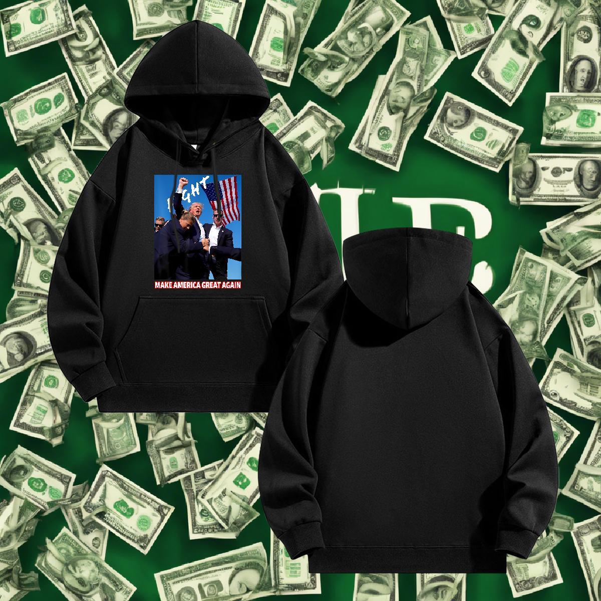 Classic Casual Hooded Sweatshirt Hooded Collar Brand Men's Hooded Sweatshirt Daily Outfit Clothes DIY Logo Oversized Warm Fleece