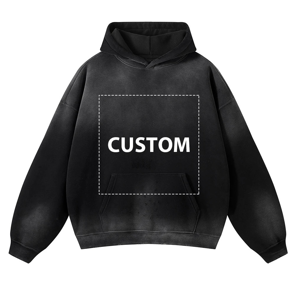 VIPReAlr2024 Winter Hoodie Retro Harajuku Fashion Wash Cotton 360GSM Pullover Sweatshirt Y2K RE Alr 241106