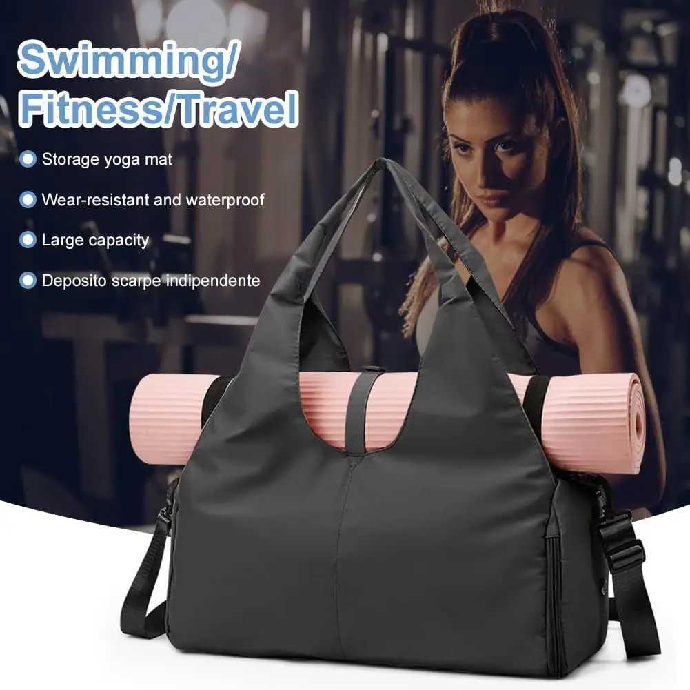 Yoga Mat Bag Sport Gym Bag Womens Lightweight Yoga Bag with Yoga with Shoes Compartment and Wet Pocket Gym bag hot BagXJ241106