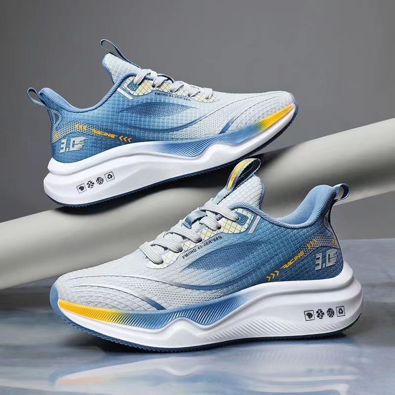 Men'S Shoes New Summer Mesh Ultra Light Running Sports Breathable Shock-Absorbing Soft Soled Boy Teenager Basketball Free shipping