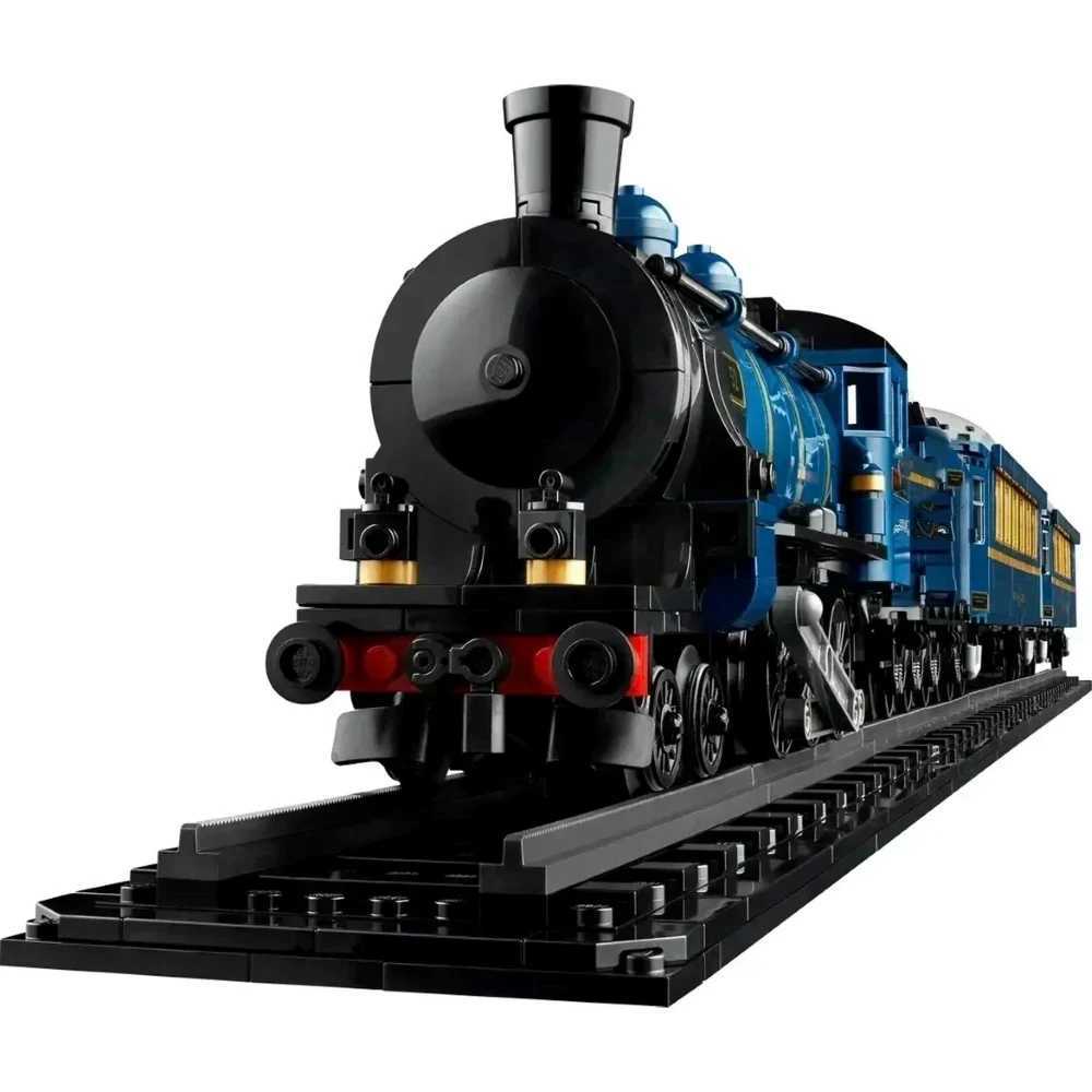 Blocks 2024 New 21344 Creative 140th Anniversary Luxury Train Building Blocks Oriental Express Building Blocks Set DIY Toys Childrens GiftsY241106G1MG