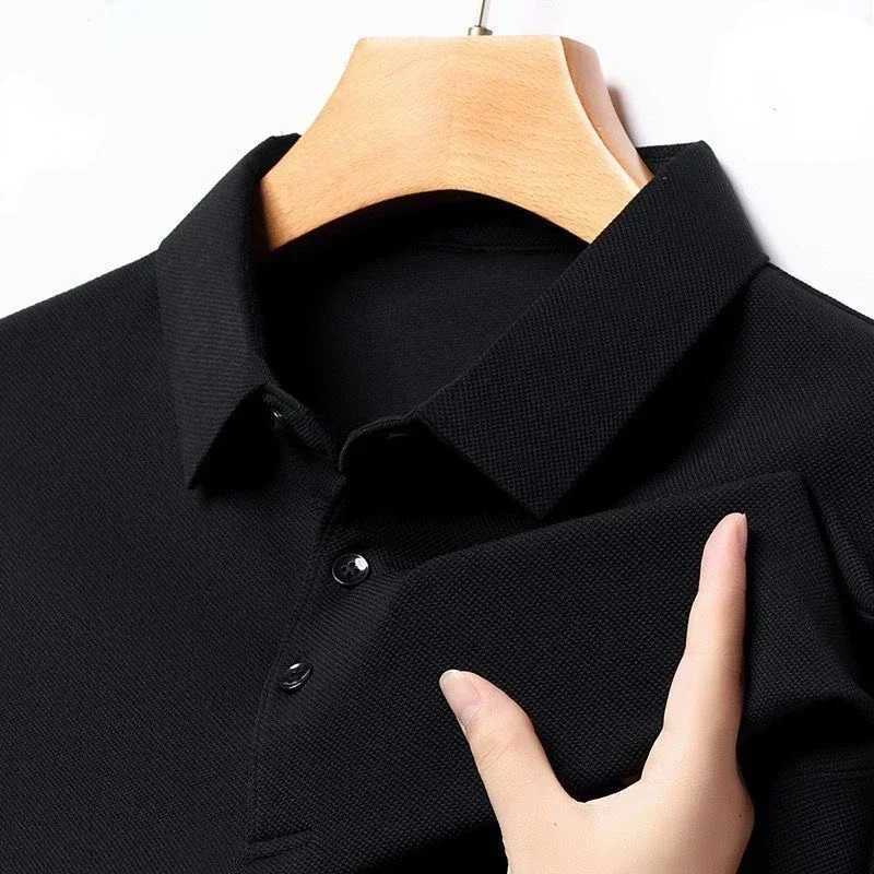 Autumn mens shirt fashion business T-shirt long Sve casual mens shirt slim fit Korean clothing button up shirt W241106