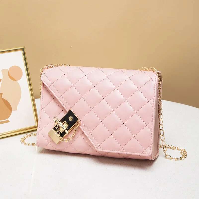 Designer Bag 2024 New Flap Crossbody Bags Small Square Women Shoulder Bag Plaid Pu Leather Designer Handbags Chain Lady Women's Bag e9f